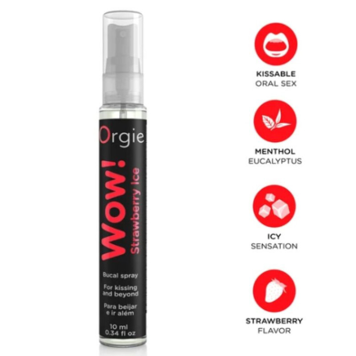 ORGIE - UAU! SPRAY BUCAL DE MORANGO GELADO 10 ML