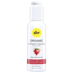 PJUR - GEL ORAL DELICIOSO COM SABORES ÍNTIMOS DE MORANGO ORGÂNICOS 100 ML
