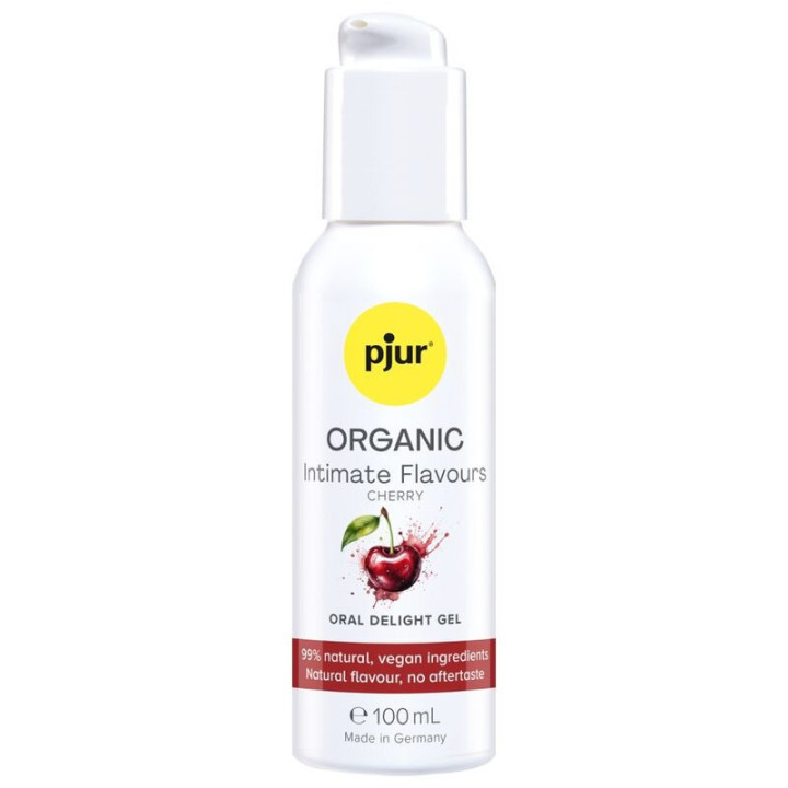 PJUR - GEL ORAL DELICIOSO COM SABORES ÍNTIMOS DE CEREJA ORGÂNICOS 100 ML