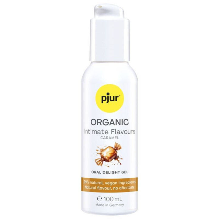PJUR - GEL ORAL DELICIOSO COM SABORES ÍNTIMOS DE CARAMELO ORGÂNICO 100 ML