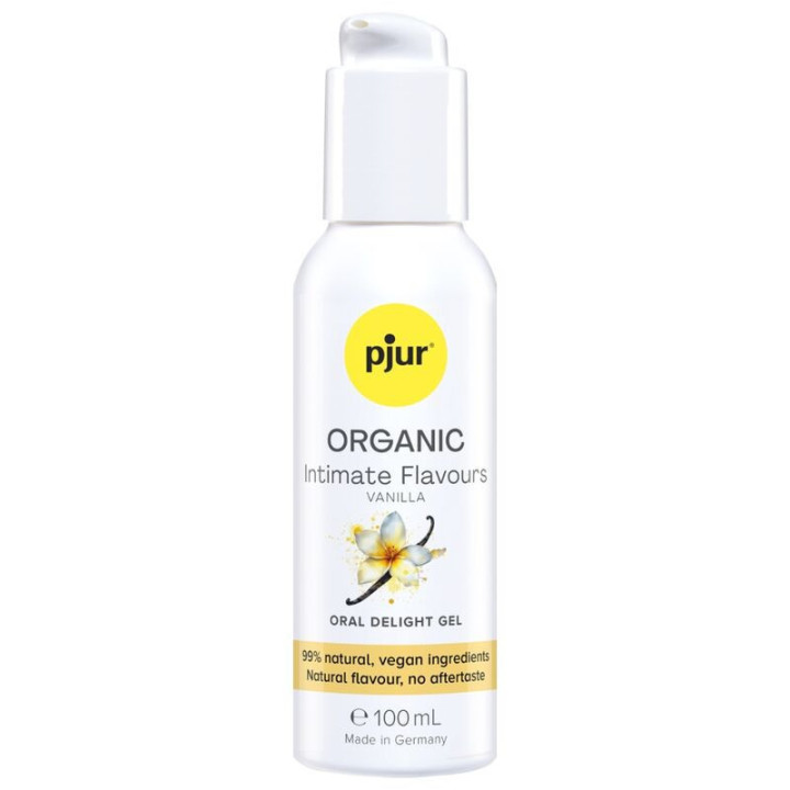 PJUR - GEL ORAL DELICIOSO COM SABORES ÍNTIMOS DE BAUNILHA ORGÂNICOS 100 ML