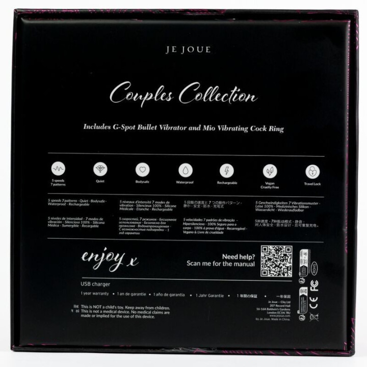 JE JOUE - CONJUNTO VIBRADOR COLEÇÃO CASAIS PARA CASAIS