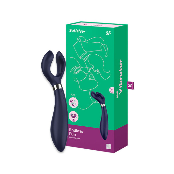 SATISFYER - ENDLESS FUN MULTI VIBRADOR 3 AZUL