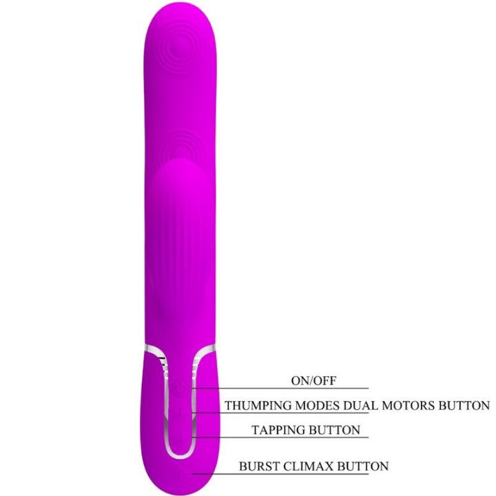 PRETTY LOVE - PERLITA MULTIFUNO 3 EM 1 VIBRADOR G-SPOT VIOLETA
