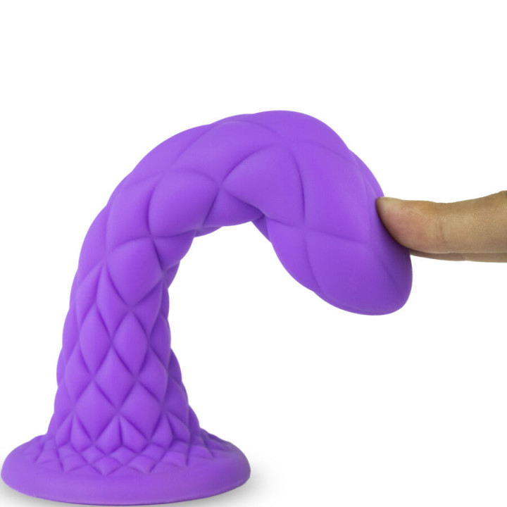 SILEXD - DREAMY DILDO FANTASY SILICONE LÍQUIDO TERMORATIVO VIOLETA 18.5 CM
