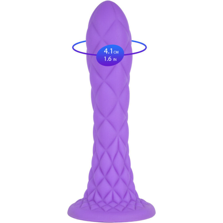 SILEXD - DREAMY DILDO FANTASY SILICONE LÍQUIDO TERMORATIVO VIOLETA 18.5 CM