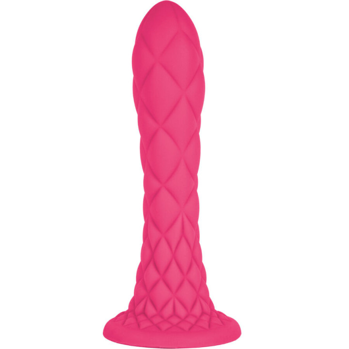 SILEXD - DREAMY DILDO FANTASY SILICONE LÍQUIDO TERMORATIVO FÚCSIA 18.5 CM