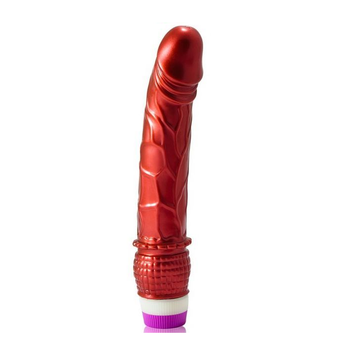 BAILE - VIBRADOR VERMELHO REALISTA 23 CM
